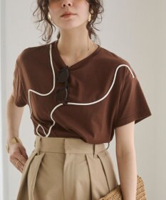WEGO 【ANGIE VINTAGE】コード刺繍デザインTシャツ