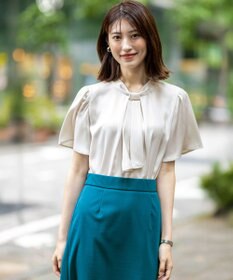 ANY SIS S 【洗える】4WAY半袖 ボウブラウス