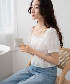 WEGO オフショルシャーリングブラウス