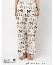 WACOAL PEANUTS ボトムス 8分丈 綿100%(本体) スヌーピー レディース FOT269 /ワコール