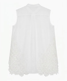 BEIGE， GALENA / レースコンビ シアーシャツ