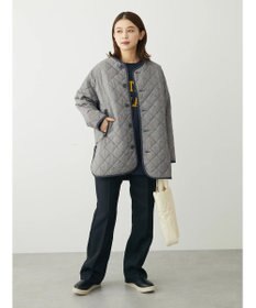 Green Parks キルティングノーカラーブルゾン