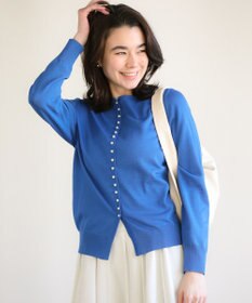 Green Parks パール調ボタン付き２ＷＡＹニットプルオーバー