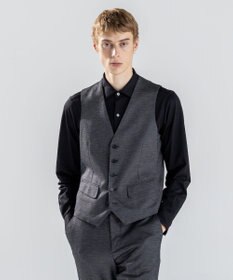 JOSEPH HOMME 新素材【ストレッチ/セットアップ対応】シルキーウールジャージー ジレ ライトグレー系