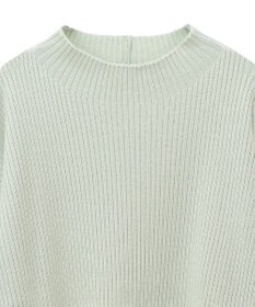Green Parks 洗えるボトルネックリブニットプルオーバー