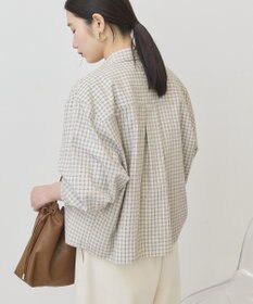 AMERICAN HOLIC ミニチェックショート丈シャツ