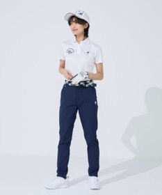 FILA GOLF／marie claire 【FILA GOLF】 ウェストロゴジャガードゴムツイルロングパンツ