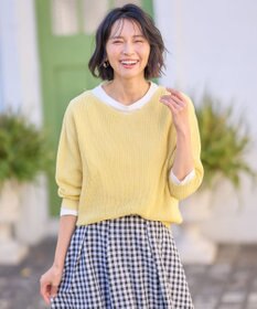 ANY L 【洗濯機可/前後着用可/アンチピリング】２ＷＡＹドライニット