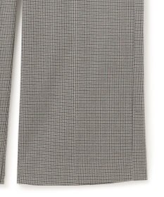 23区 L 【洗える】チェックストレッチ ワイドパンツ