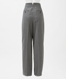 23区 【エステータ】ウールトロドライストレッチ タックワイドパンツ