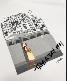 23区 L Lauren Rolwing コラボ グラフィックプリント フレア Tシャツ