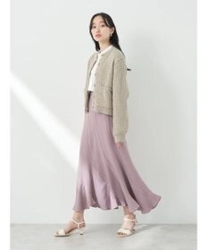 earth music&ecology 透かし柄ポケットカーディガン