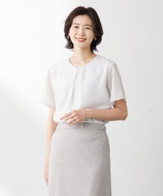 J.PRESS LADIES 【イージーケア】シアーストライプ カットソー