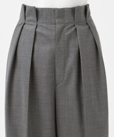 23区 【エステータ】ウールトロドライストレッチ タックワイドパンツ