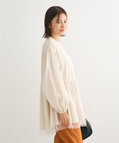 Green Parks 裾チュールレイヤードチュニック