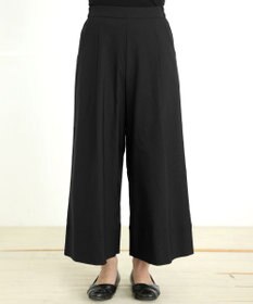 Tiaclasse ストレッチタックワイドパンツ