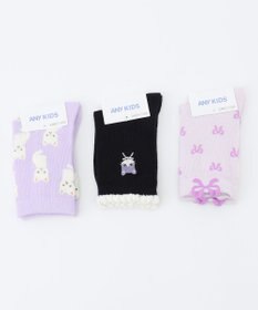 ANY KIDS 【3点セット】ソックス （ネコ・リボン）