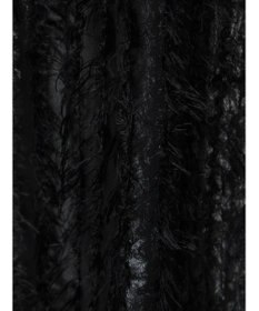 Green Parks ボウタイ付きフェザーノースリーブプルオーバー