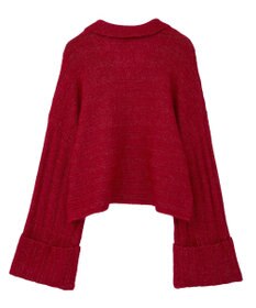 CRAFT STANDARD BOUTIQUE ロールアップ袖ショート丈ニットプルオーバー