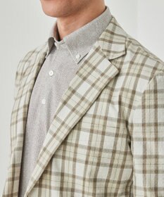 GOTAIRIKU 麻混・襟しっかり【洗える/通気性】ノルマンディーリネン ボタンダウンポロシャツ(25年モデル)