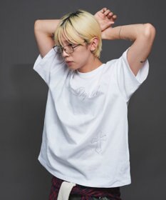 WEGO 【ユニセックス着用ITEM】ラインストーングラフィックT（SS）