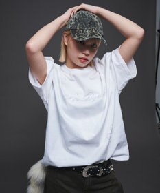 WEGO 【ユニセックス着用ITEM】ラインストーングラフィックT（SS）