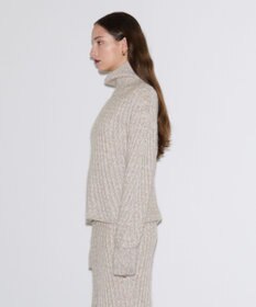 JOSEPH ファジーケーブル　ハイネックニット