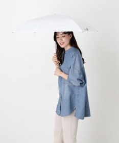 MOONBAT 【WEB限定/ 遮光率100％/遮熱/UV】POLO RALPH LAUREN（ポロ ラルフローレン）晴雨兼用日傘 ワンポイント ポロポニー ストライプ 折りたたみ傘