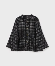 GRACE CONTINENTAL フレアスリーブツイードジャケット