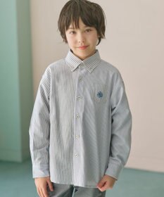 J.PRESS KIDS 【100-130cm】オックスフォード ストライプコンビシャツ