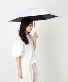 MOONBAT 【WEB限定/ 遮光率100％/遮熱/UV】POLO RALPH LAUREN（ポロ ラルフローレン）晴雨兼用日傘 ワンポイント ポロポニー ストライプ 折りたたみ傘