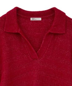 CRAFT STANDARD BOUTIQUE ロールアップ袖ショート丈ニットプルオーバー