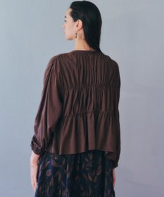 YECCA VECCA リボンデザインシアーブラウス