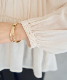 YECCA VECCA リボンデザインシアーブラウス