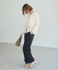 YECCA VECCA リボンデザインシアーブラウス