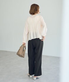 YECCA VECCA リボンデザインシアーブラウス