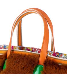 tsumori chisato CARRY キラネコファー ハンドバッグ 手提げ