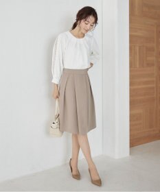 Tiaclasse 【新色追加・洗える】レースパフ袖ブラウス