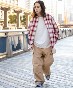 WEGO オンブレチェックシャツ