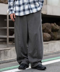 WEGO 【ユニセックス着用ITEM/ウエストゴム/MLサイズ展開】バルーン3Dスウェットパンツ