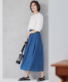 自由区 S 【洗える】エンブロイダリーブロードプルオーバー ブラウス