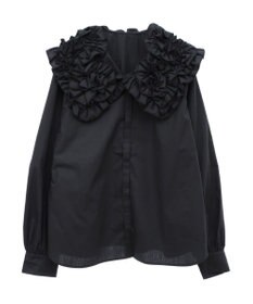 Green Parks フリルビッグカラーブラウス