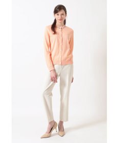 DAKS 綿ポリエステル ハウスチェックジャカード カーディガン