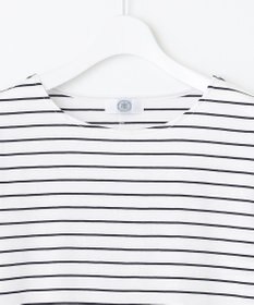 J.PRESS LADIES S ベーシックジャージー ボーダー ロングＴシャツ カットソー