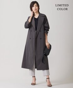 ICB 【撥水加工】 メモリーストレッチタフタ トレンチコート