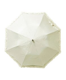 MOONBAT 【晴雨兼用日傘】LANVIN en Bleu (ランバン オン ブルー) 折りたたみ日傘 ドビーフリル 遮光 遮熱 UV