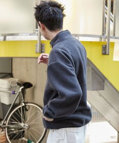 WEGO 【ユニセックス着用】フリース　ハーフZIPプルオーバー