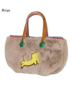 tsumori chisato CARRY キラネコファー ハンドバッグ 手提げ