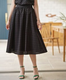 組曲 S 【WEB限定】エンブロイダリーレース フレアスカート