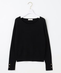 ANY SIS 【ウールブレンドシリーズ】ベースネックリブコンビ ニット